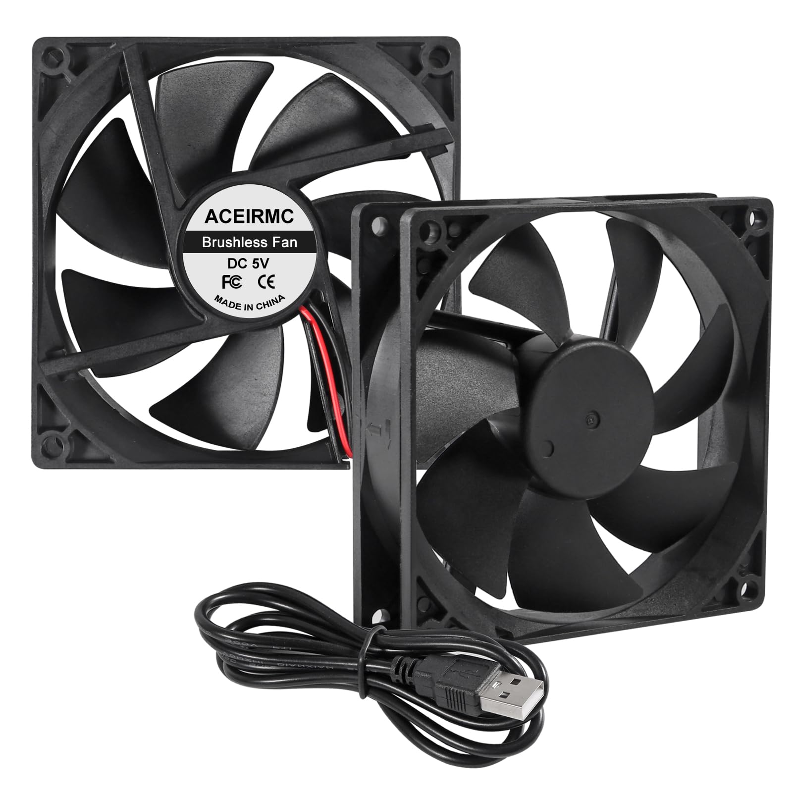 自作のコンピューターファン Amazon.co.jp: ACEIRMC 9225 92mm x 92mm x 25mm USB DC 5V USB